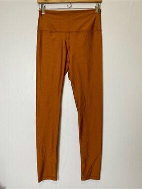 Pheel Women's legging Large Brown/Bronze Activewear Stretch Gym Athleisure USA